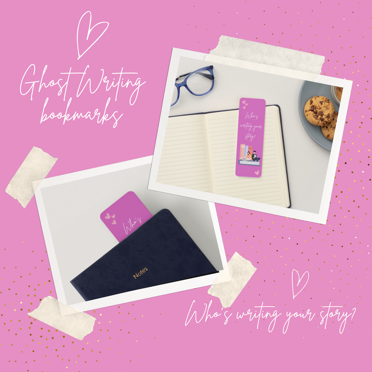 Ghost Writing Deluxe Bookmark