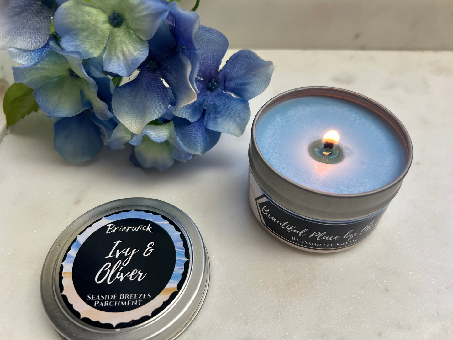 Beautiful Place by the Sea custom candles