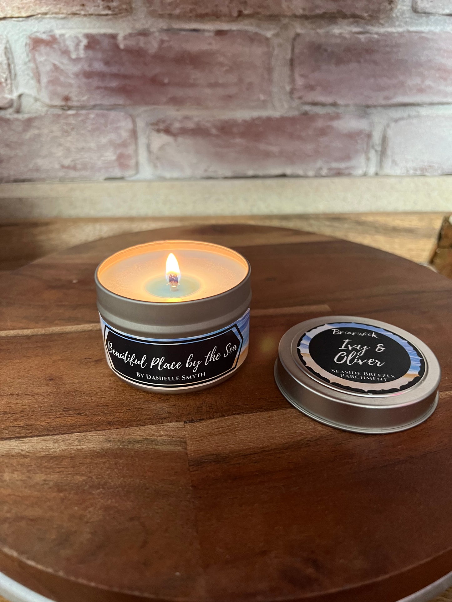 Beautiful Place by the Sea custom candles